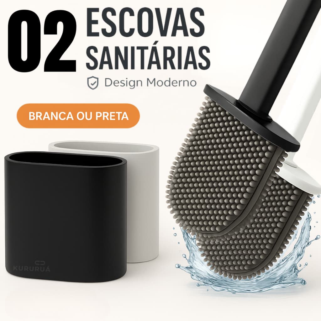 Escova De Silicone Vaso Sanitário Base Para Banheiro Privada