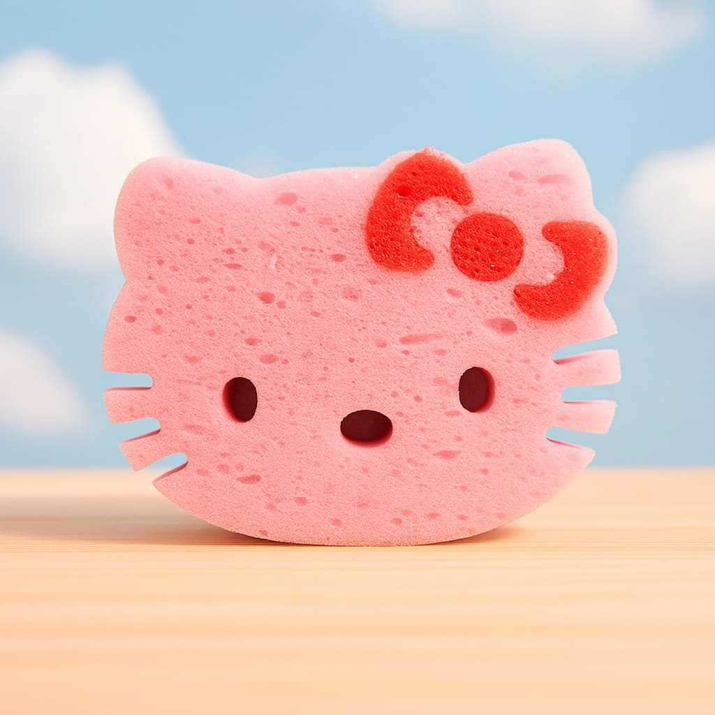Esponja de Banho Infantil Hello Kitty Divertida - Quantidades Diversas