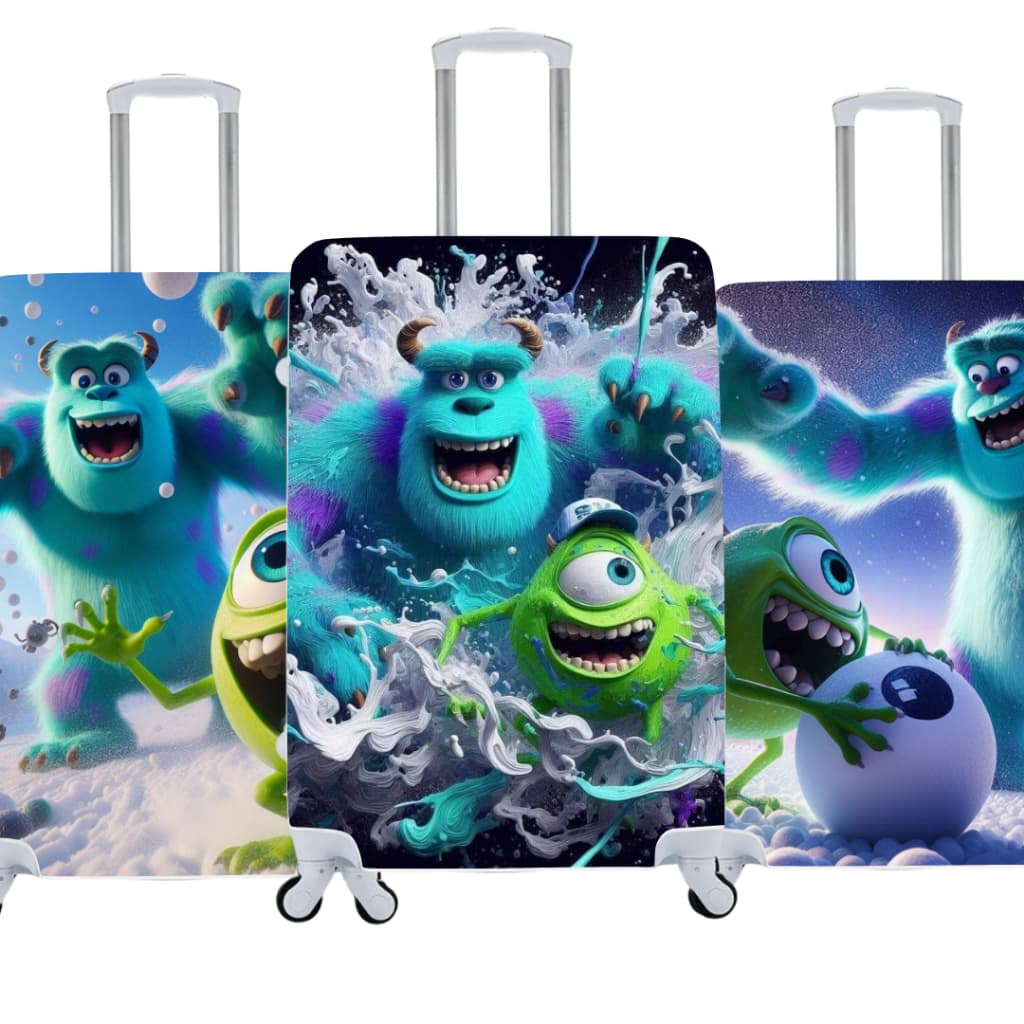 Capa de Mala Personalizada Monstros SA: Estilo e Proteção Para Suas Viagens