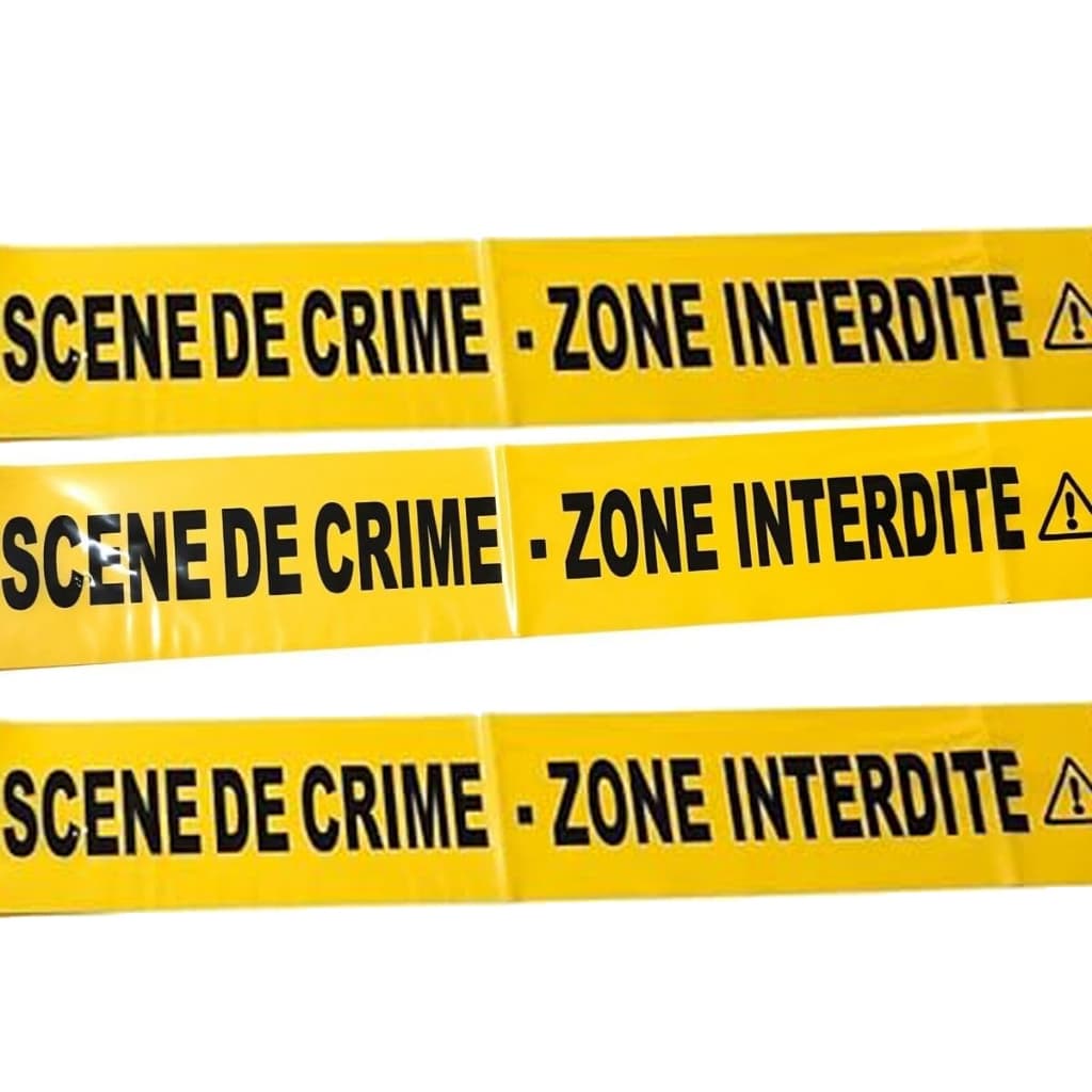 Faixa Decorativa Halloween Danger Warning 6 Metros Keepout Amarelo Zone