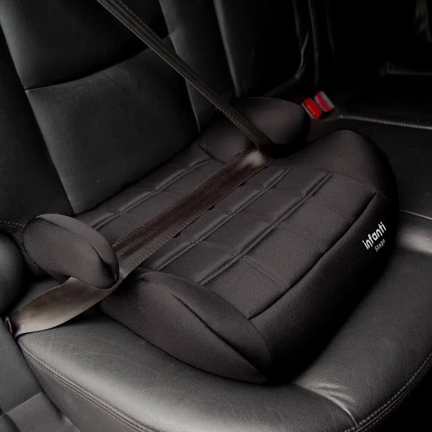 Assento de Elevação infantil para carro booster top 15 a 36kg Black Original Super Macio - Infanti