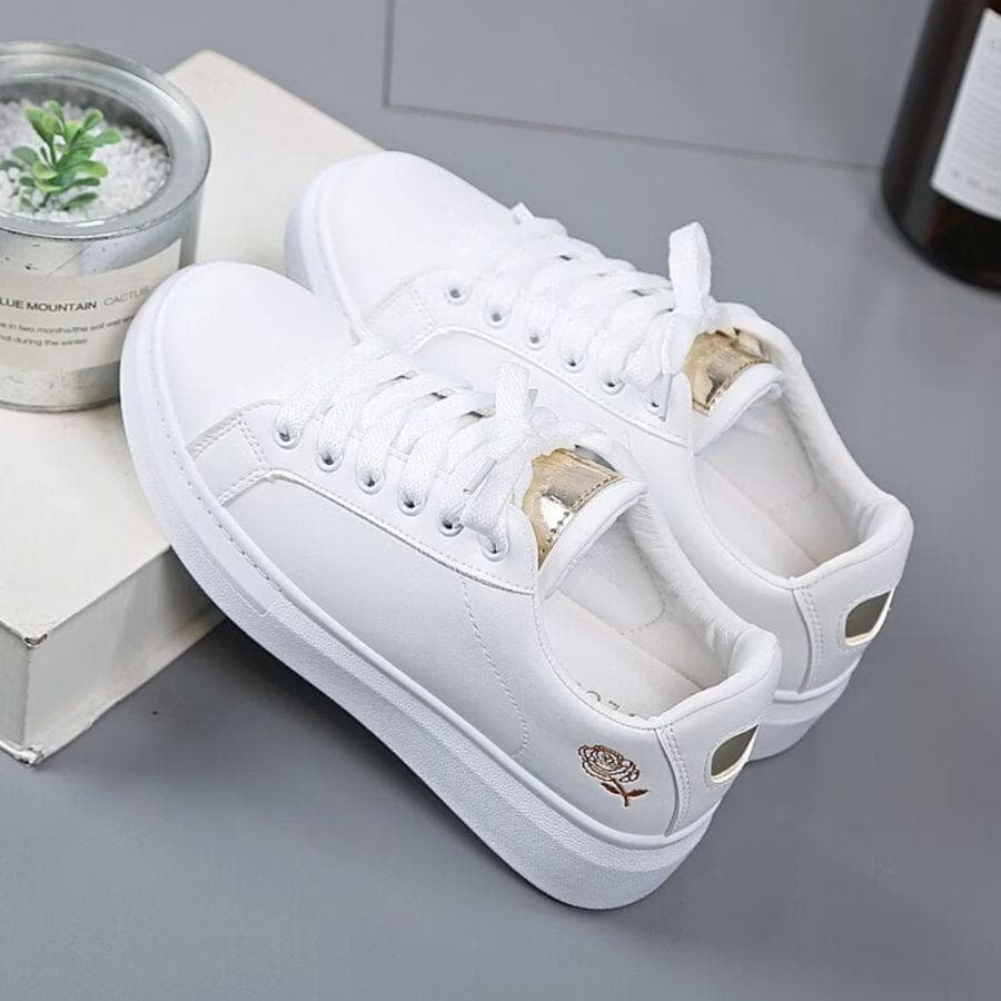 Tenis Feminino Floral Casual Plataforma