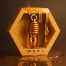 LIPHONEY Gloss Labial Hidratação Prolongada na fragrancia e sabor de Mel  - Chaveiro Gramour e Elegancia