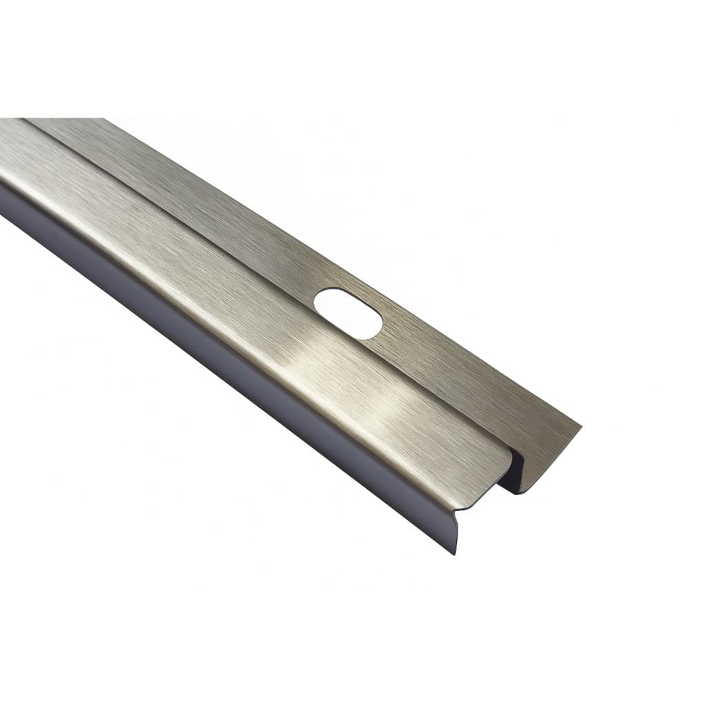 Perfil em P Filete em Inox 430 Escovado de 1m – Elegância e Versatilidade em Acabamentos.