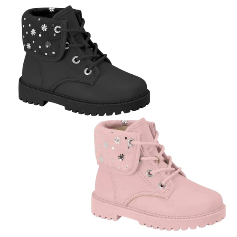Bota Bebê  Molekinha Coturno Infantil Menina Conforto Original 2126.524