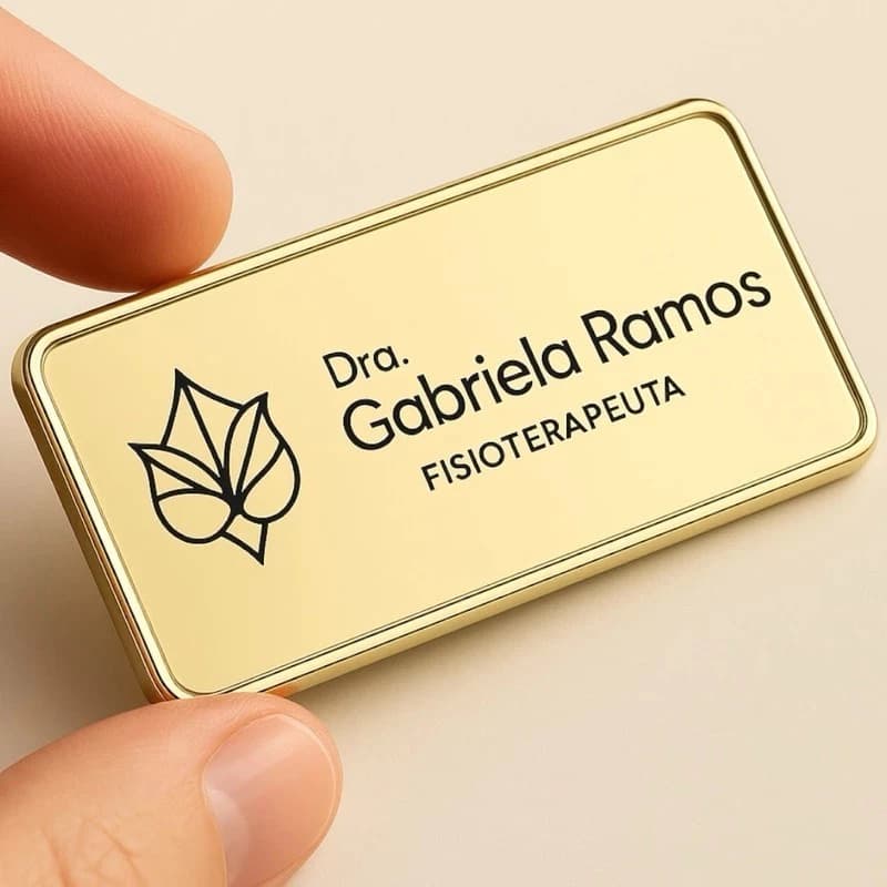 Broche Crachá Botton Magnético Personalizado Nome Profissão Logomarca