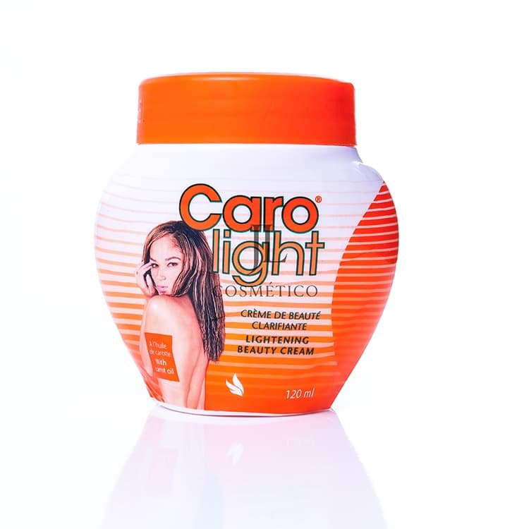 CREME CLAREADOR CARO LIGHT 120ML//IMPORTADO Lightning Beauty CREAM Feminino Axilas Virilha Joelhos Cotovelos Rosto