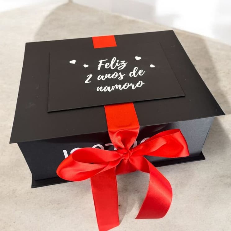 Caixa De Presente Cartonada Para Dia Dos Namorados Personalizada de Aniversário com Foto e Led