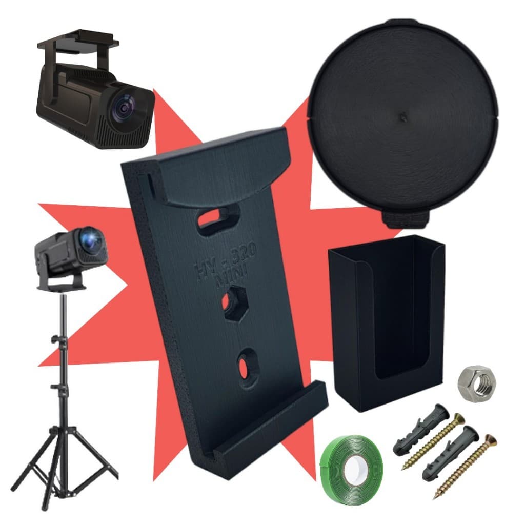 Suporte para Projetor HY-320 MINI instalar na Parede, Teto ou Tripé MagCubic Salange Transpeed preto