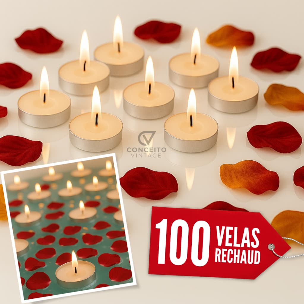 Mini Velas Rechaud Flutuantes com Aluminios Fondue Decoração Lembrancinha