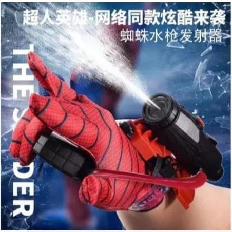 Luva Lança Teia HO MEM A RANHA(COM CORDINHA)  Brinquedo Infantil