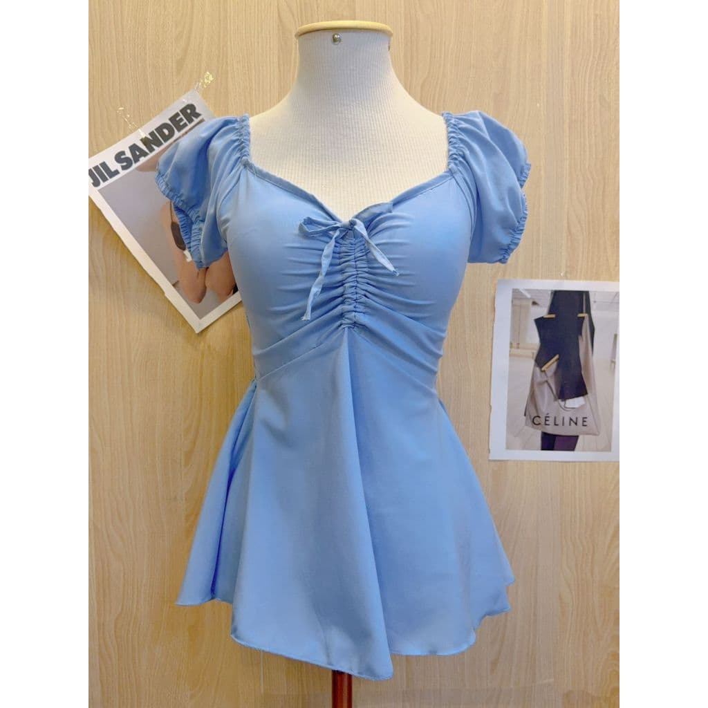 Blusinha Estilo Vestidinho Fofo Elegante Moda Feminina