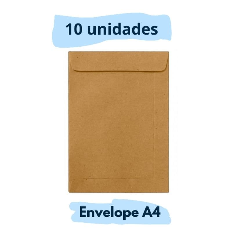 ENVELOPE A4 KRAFT 10 unidades