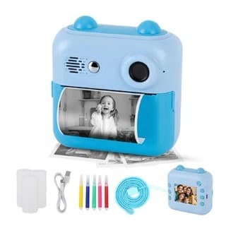 Câmera infantil Instantânea com Impressão Térmica  foto na hora sem tinta