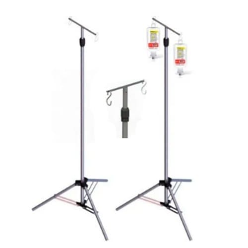 Pedestal Suporte P/ Soro Fisiológico 2,00m TRIPÉ SORO ALTA ESTABILIDADE ALTURA AJUSTAVEL ALUMINIO