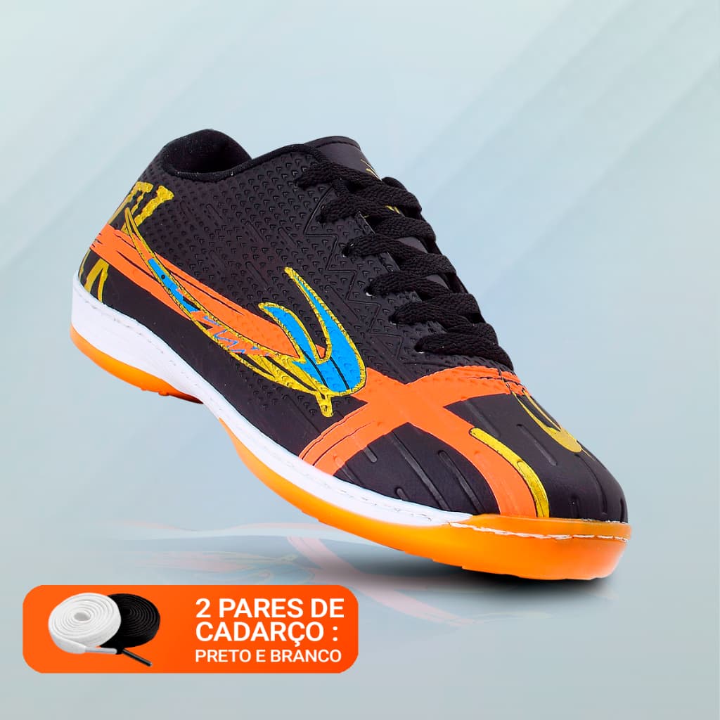 Chuteira de Campo e Futsal Masculina para Quadra com Design Moderno e Confortável
