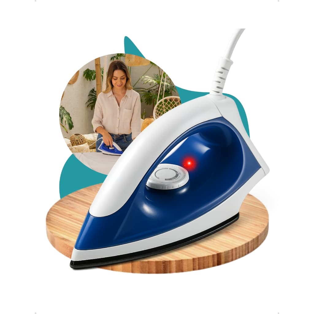 Ferro De Passar Roupas Base Antiaderente Branco Elgin 110v 220v 1100w