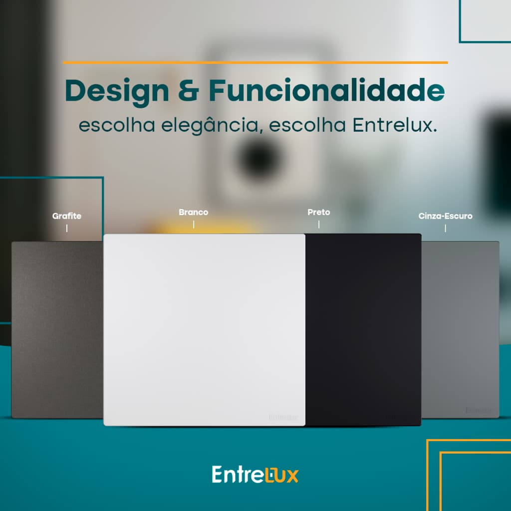 Espelho Placa Cega Tampa 4x4 12x11,8 cm Tomada Interruptor Entrelux