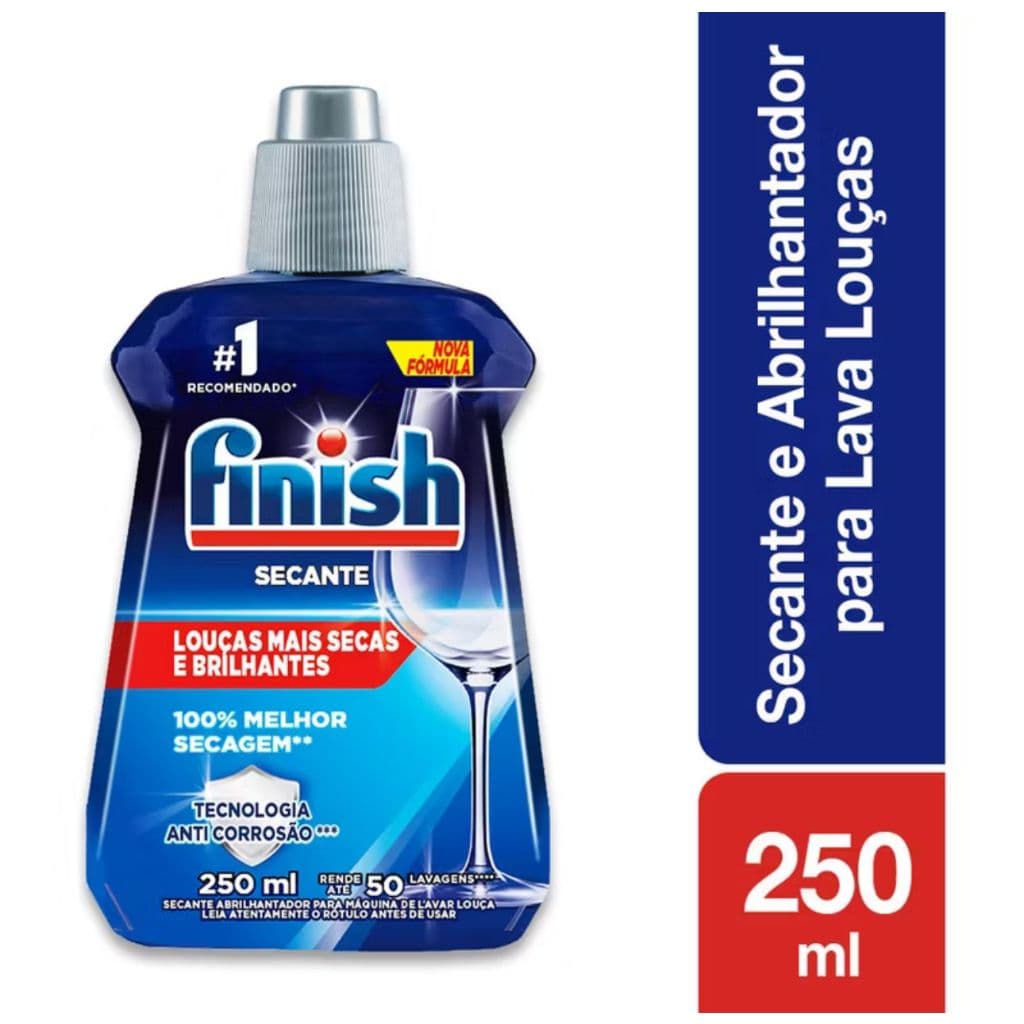 Secante Abrilhantador Máquina Lavar Louças Finish 250Ml