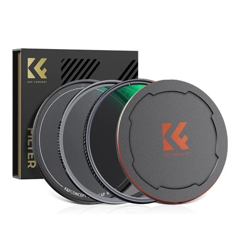 Kit de Filtro MRC UV MRC CPL K&F Concept de 67 mm com Tampas de Metal, Protetor de Lente HD