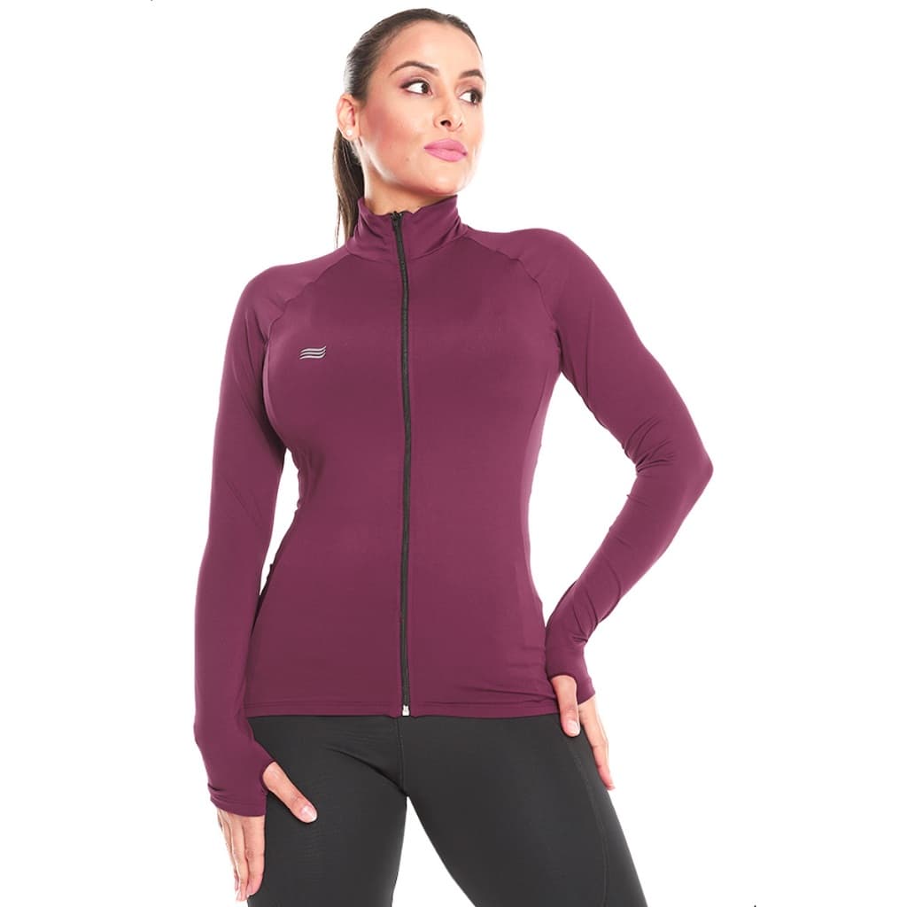 Camisa Ciclismo Feminina Jaqueta Com Zíper Blusa Proteção Solar Uv50
