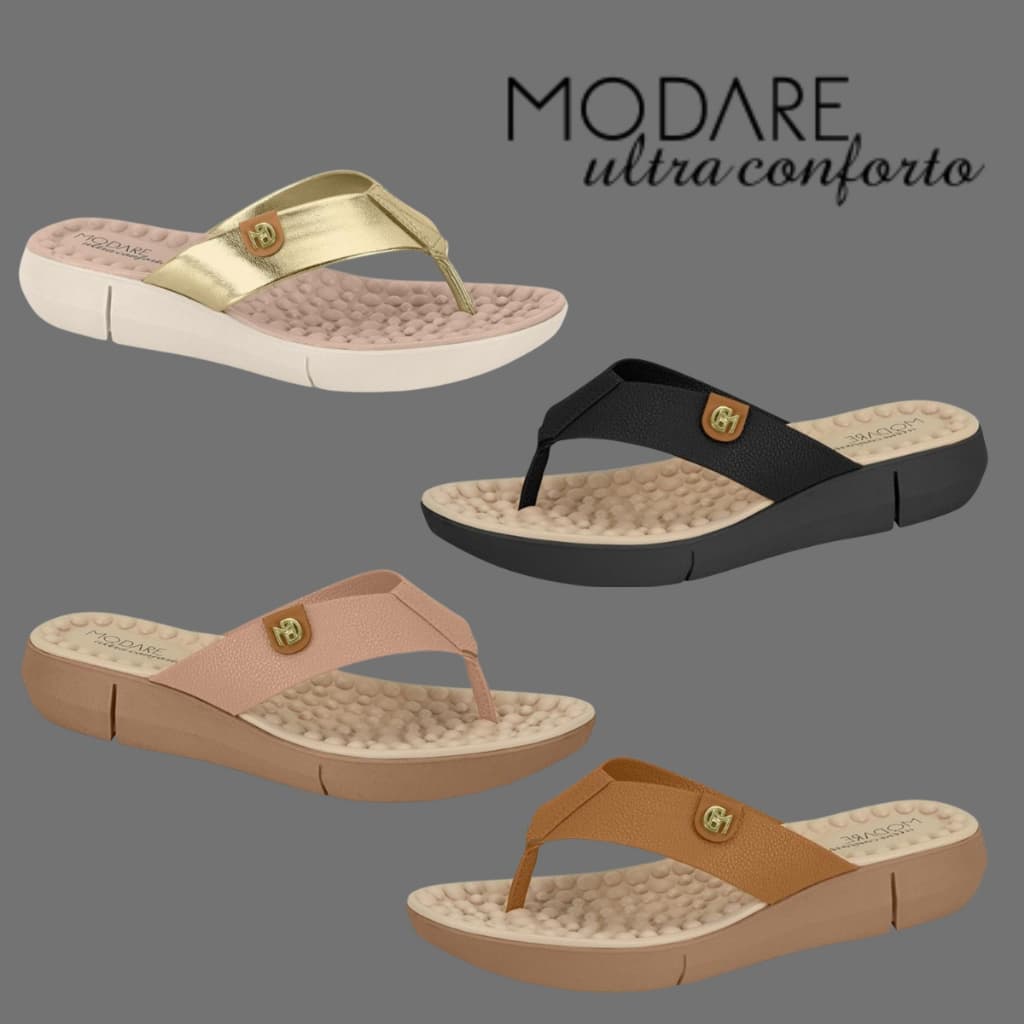 Chinelo Ortopedico Modare Feminino Esporao Massageador Macio 7142.106