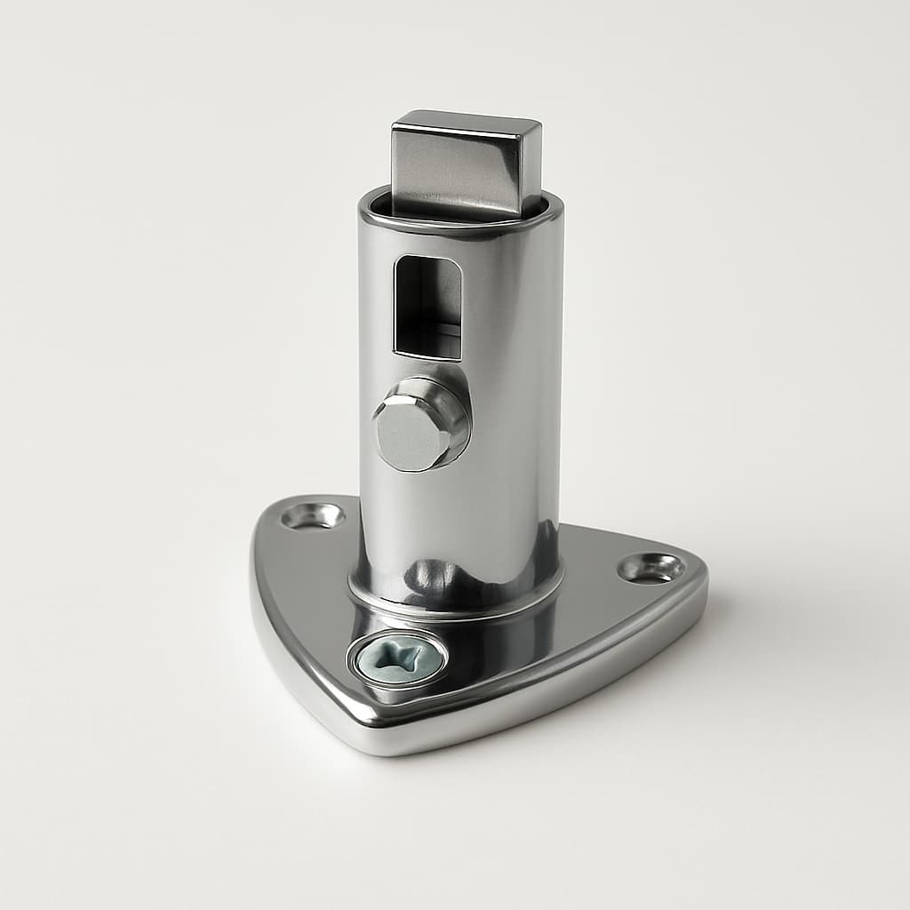 Castanha N4 Alumínio Cromado P/ Trinco Porta Frigorifico