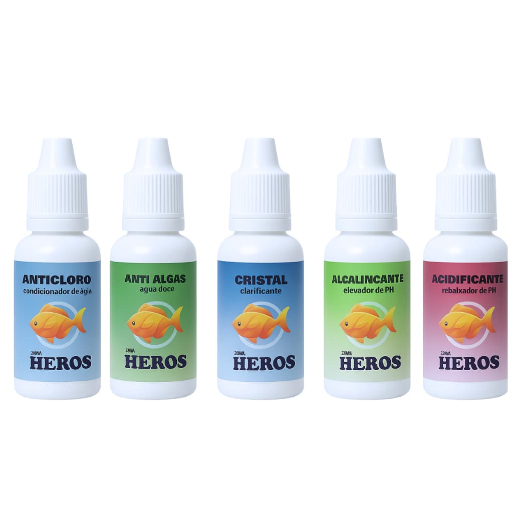 Kit Tratamento - Anticloro - Alcalinizante - Clarificante - Acidificante - Algas