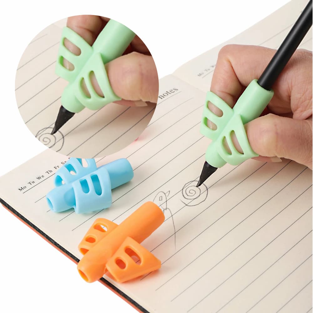 Kit 3 Adaptador de Escrita Infantil, Adaptador de Lápis, Autismo, Autistas, Ergonômico - TEA TDAH