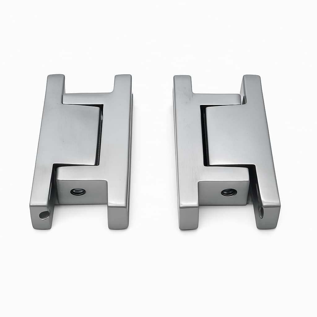 Par Dobradiça N6 Alumínio Cromado P/ Balcão Freezer- refrigeração