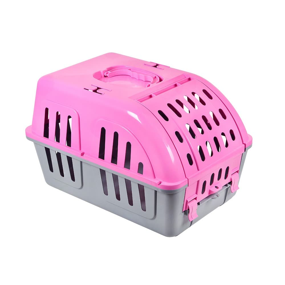 Caixa de Transporte Para Cachorro Cães Gato Coelho Pet N.01 Porte Pequeno Coelho Viagem e Passeio Four Plastic