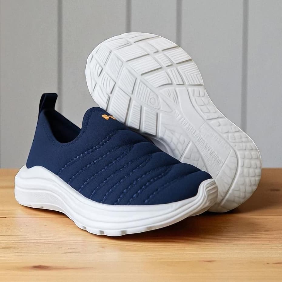 Tênis Infantil Calce Fácil Unisex Slip On Ortopédico Confortável Flexível Antiderrapante Caminhada