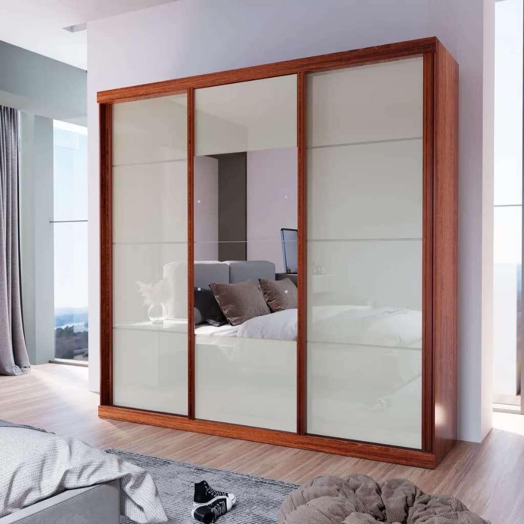 Guarda-Roupa ECO 01 Espelho 100% MDF 3 Portas 4Gav Bom Pastor