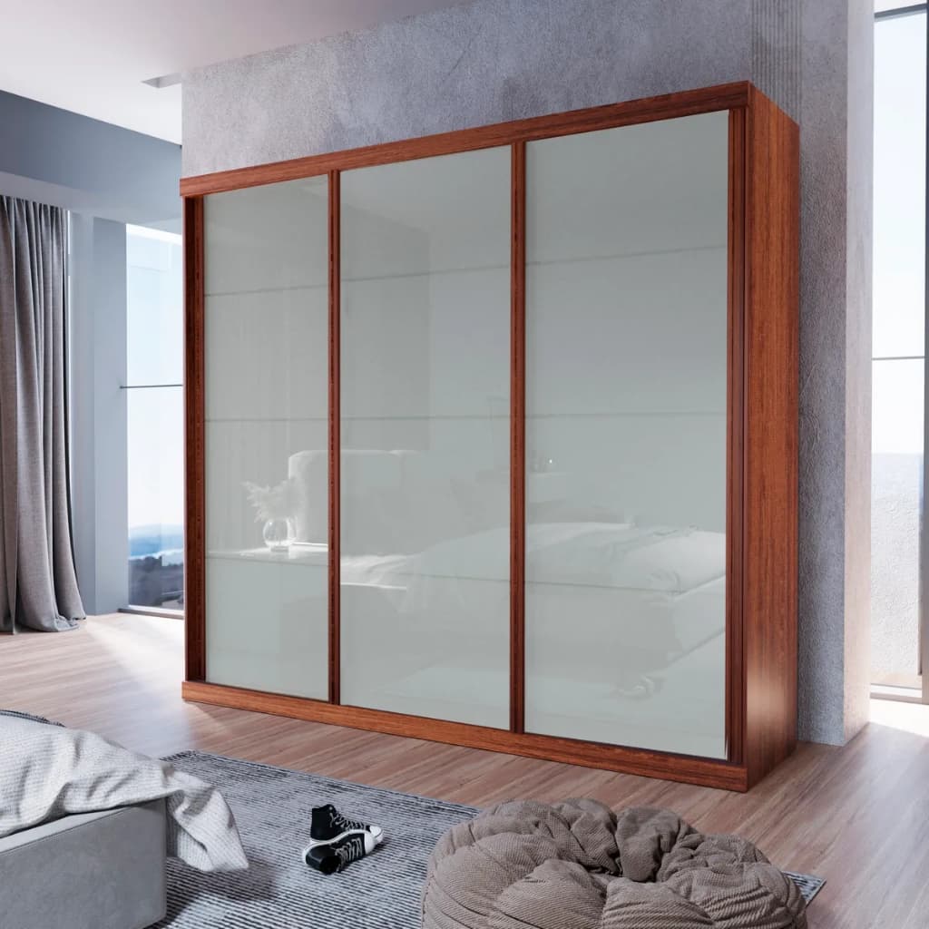 Guarda-Roupa Casal ECO 01 100% MDF 3 Portas 4 Gav Bom Pastor