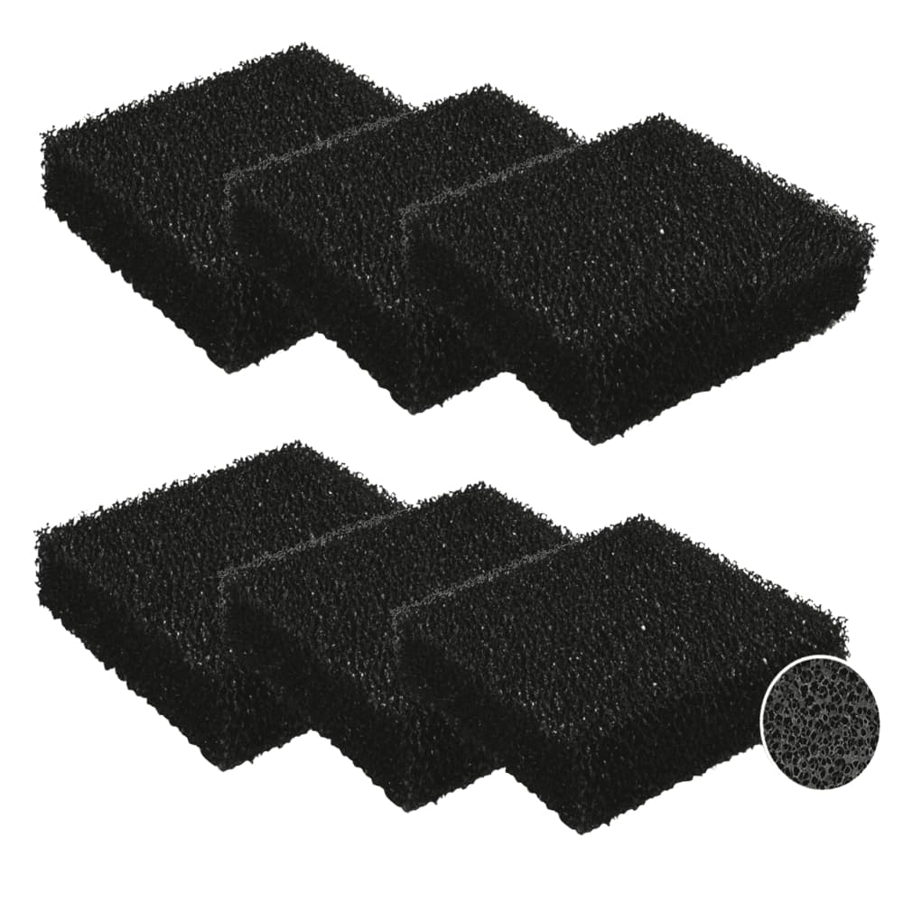 Kit Extra 6 Esponjas Filtrantes de Carvão Ativado Exclusivo para Fonte Bebedouro Gato é Vida®