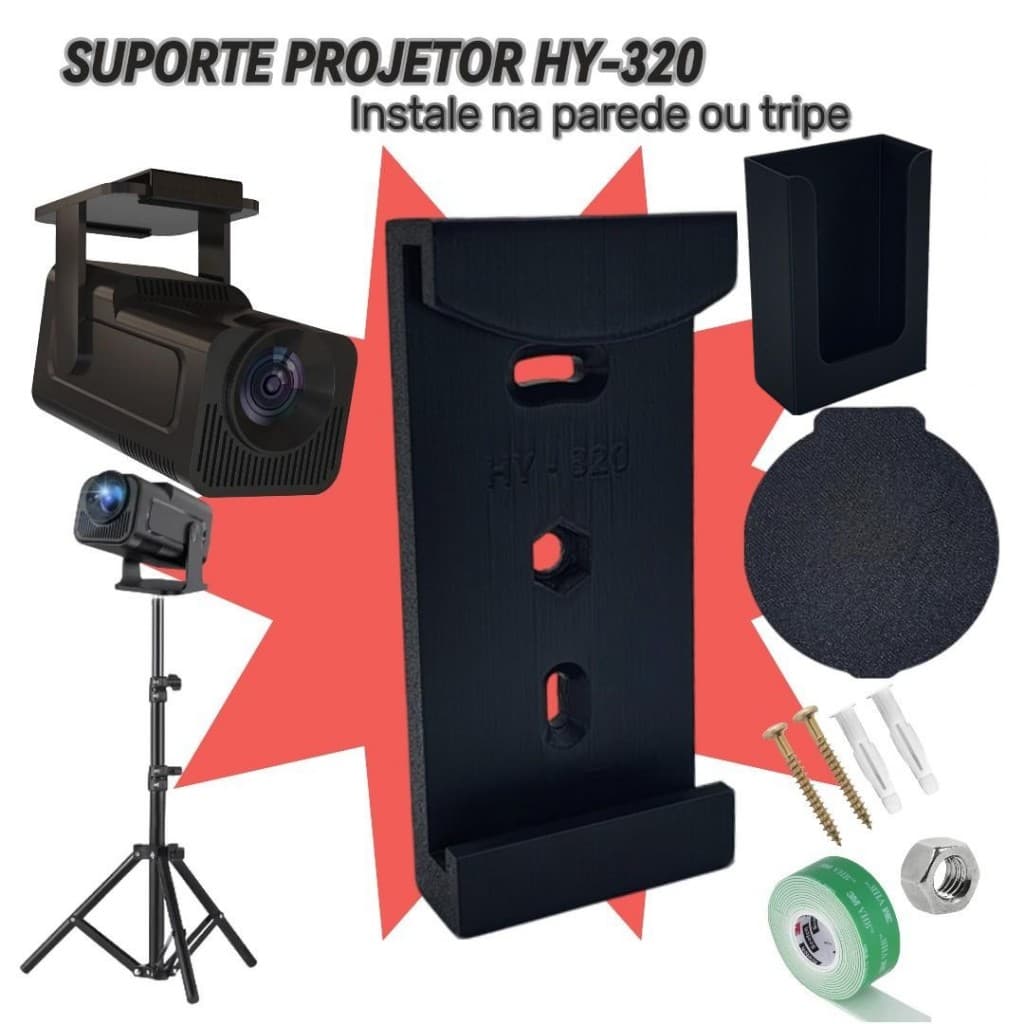 Suporte para Projetor Hy320 HY-320 para Instalar na Parede, Teto ou Tripé MagCubic Salange Transpeed