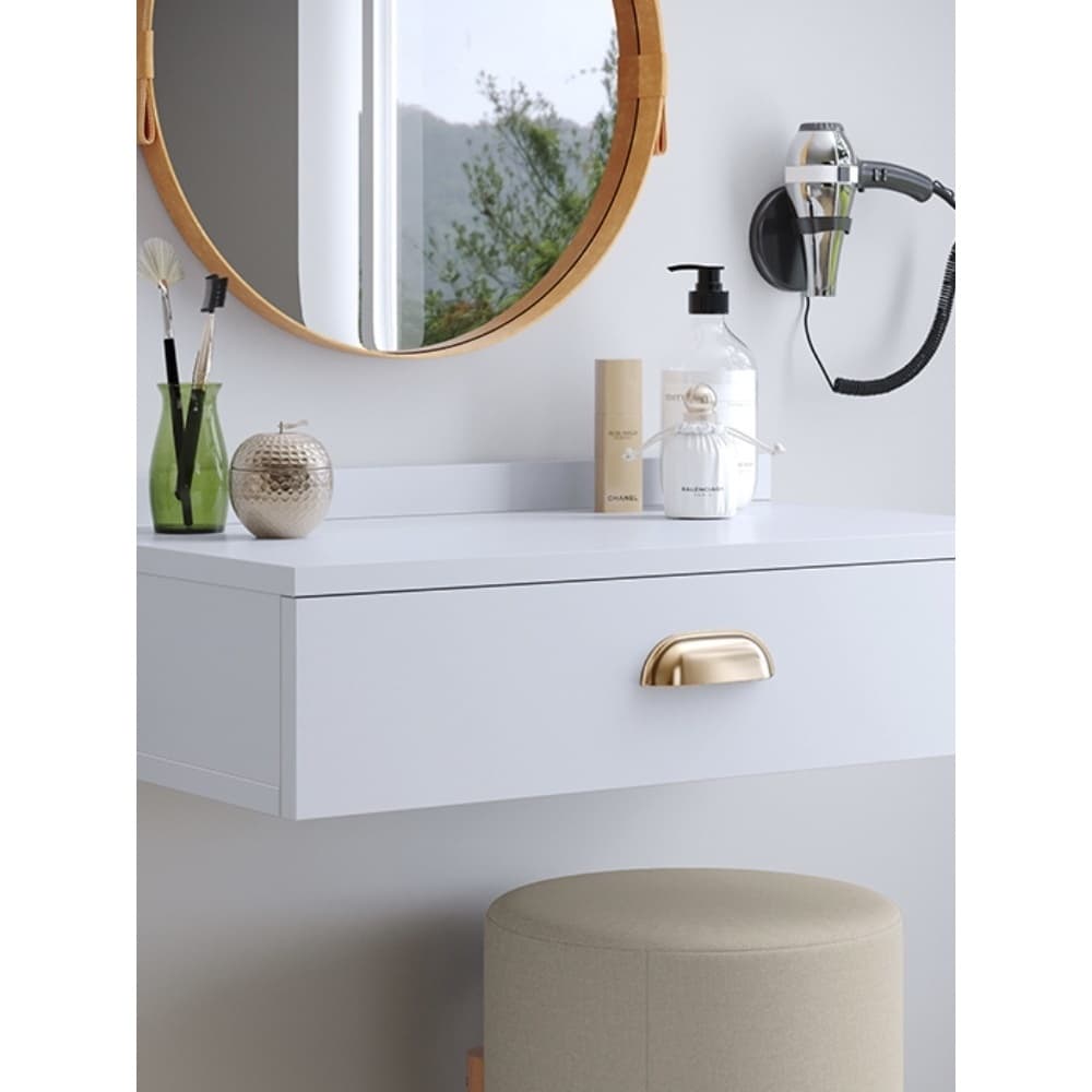 Penteadeira com Gaveta 60CM   Console Camarim Com Corrediças Metálicas com Puxador