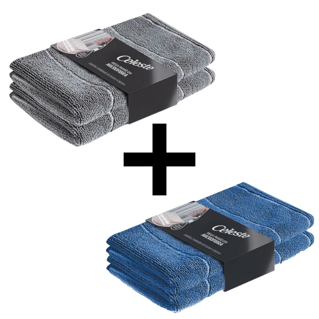 Atacado 04 Panos Microfibra Multiuso Mega Panão 50x80cm