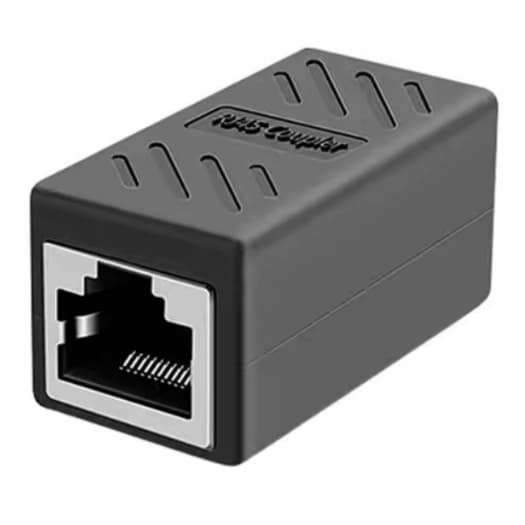 Emenda RJ45 Conector Adaptador Extensor Cabo de Rede Cat 5e/5/6/7