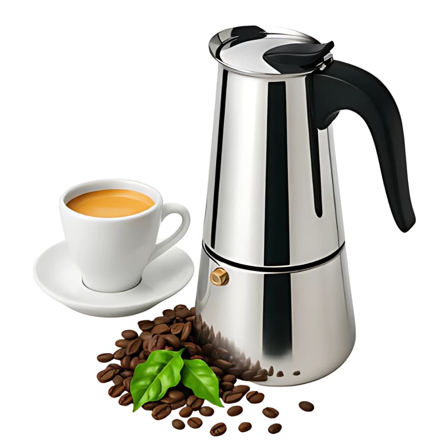 Cafeteira Italiana Expresso 450ml em Inox Para 9 Xícaras