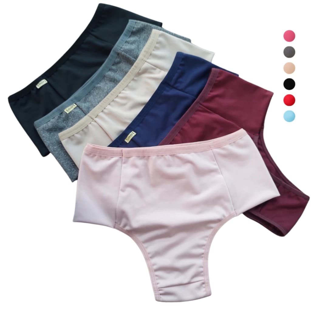 Kit Calcinha cós alto segura barriga Cinta Modeladora Feminina calcinha cintura alta