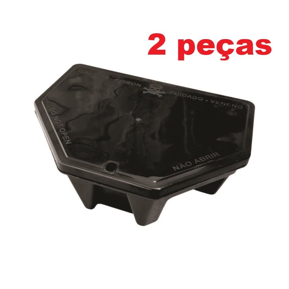 Kit 02 Porta Isca Com Chave para Proteção Para Crianças e Animais