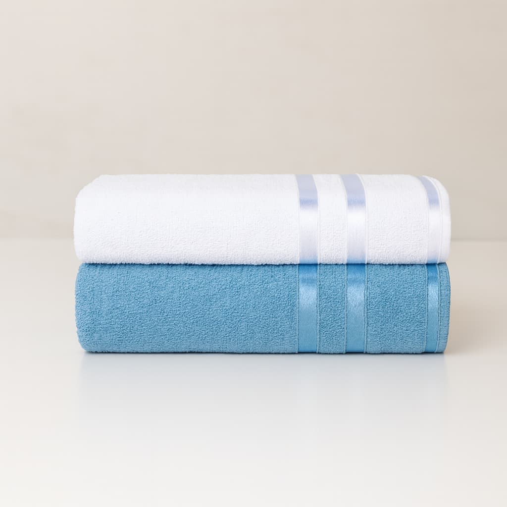 Kit 2 Toalhas de Banho Lyra 100% Algodão