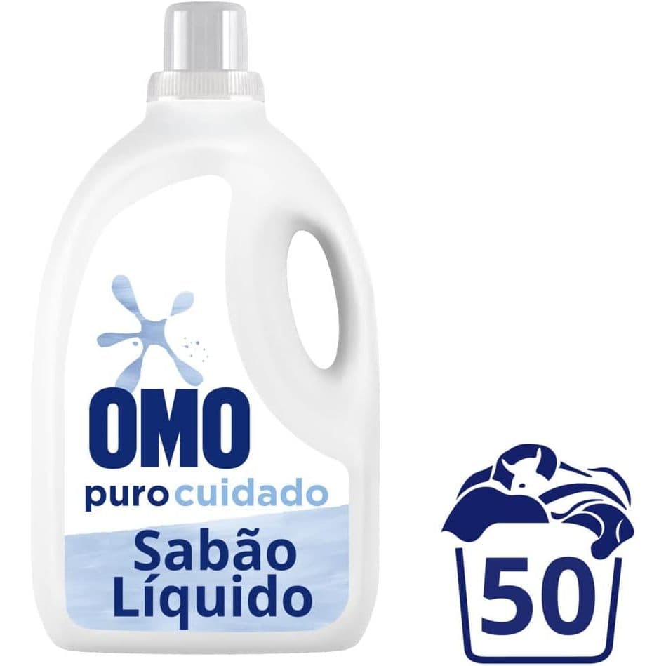 Lava Roupas Omo Puro Cuidado Hipoalérgico para Roupas Finas - Roupinhas de Bebês e Crianças