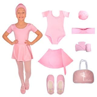 Kit Ballet Infantil Transpassada 7 itens