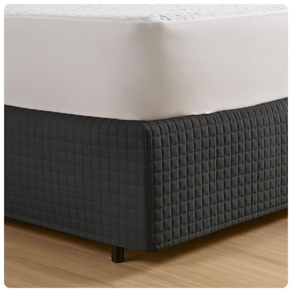 Saia Box Matelada King 203cm x 193cm Ultra Wave Proteção Total Preto