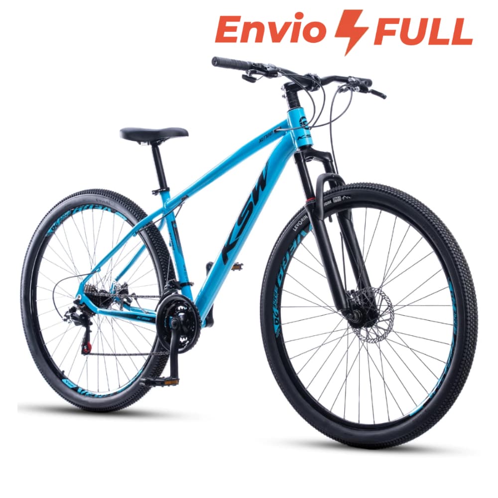 Bicicleta Aro 29 Ksw Alumínio 24 Velocidades com Câmbios Shimano e Freio a Disco