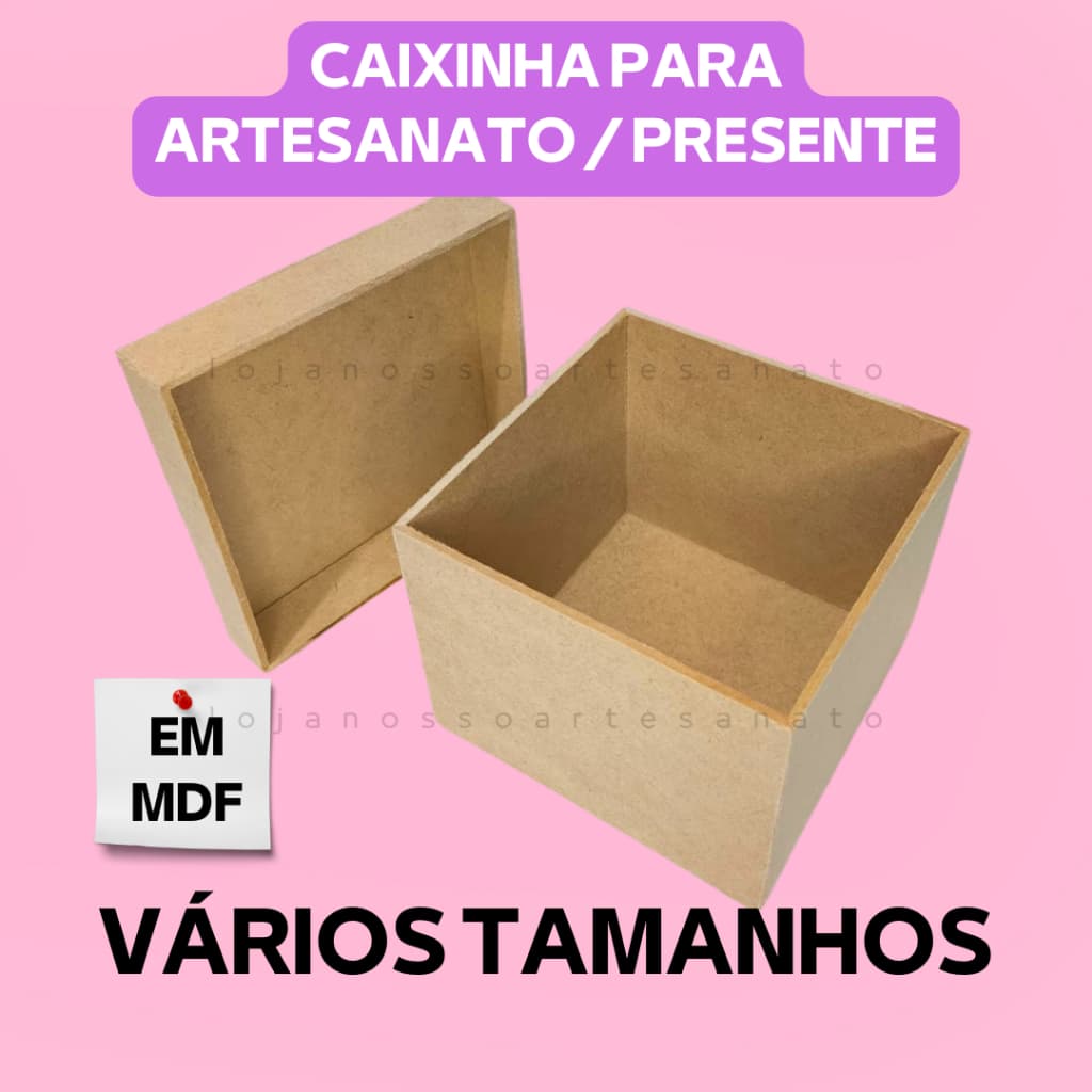 Caixa MDF Artesanato Lembrancinha Presente Embalagem