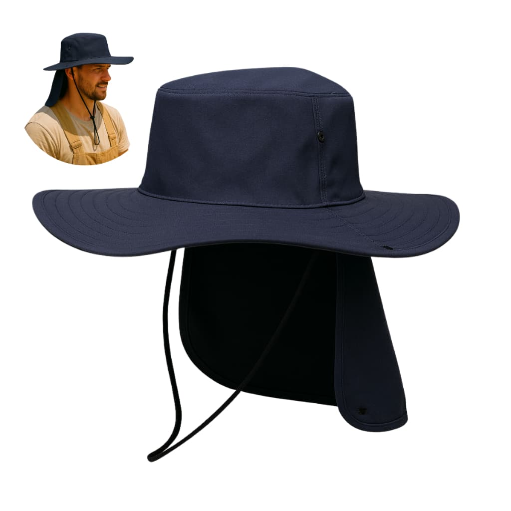 Chapéu Boné Pedreiro Pesca Carpinteiro Campones Protetor Sol Nuca