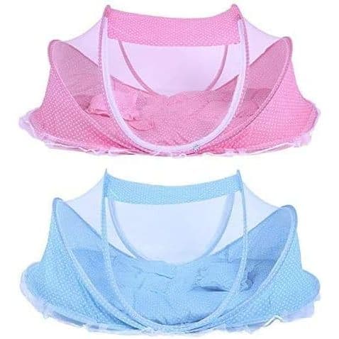 Berço Portátil Mosquiteiro Acolchoado Travesseiro Camping Viagem - DMB6994/DMB6993/DMB6992